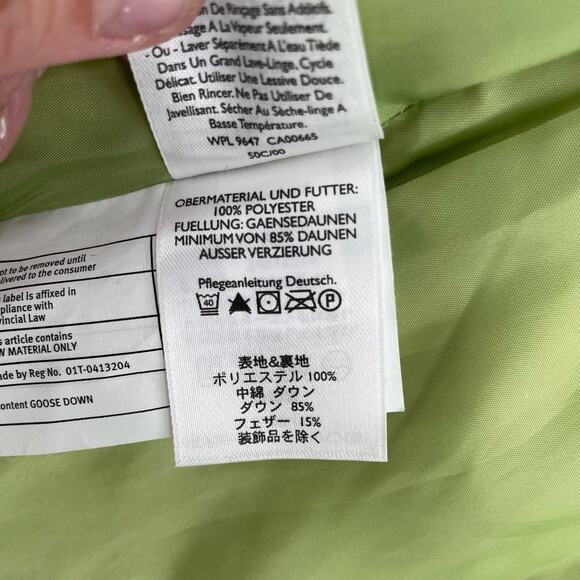 Eddie Bauer Premium Goose Down 700 Fill Power Puffer Vest Women's Medium Green - Picture 9 of 13